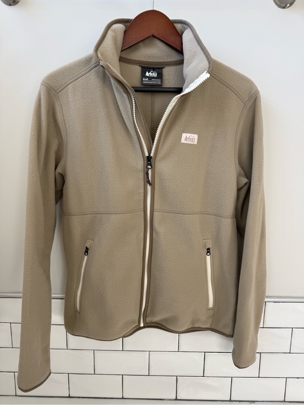 REI Co-op Women's Lightweight Tan Fleece Jacket